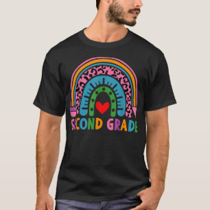 Second Grade Rainbow Girls Boys Teacher Team 2nd G T-Shirt