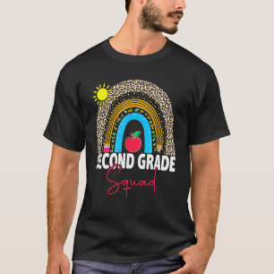 Second Grade Rainbow Girls Boys Teacher Team 2nd G T-Shirt