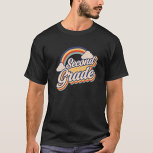Second Grade Retro Girls Boys Teacher Team 2nd Gra T-Shirt