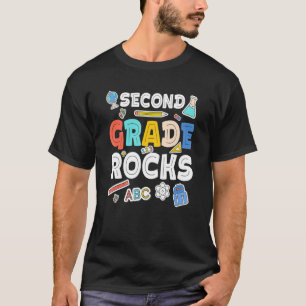 Second Grade Rocks 2nd Grade Welcome Back To Schoo T-Shirt