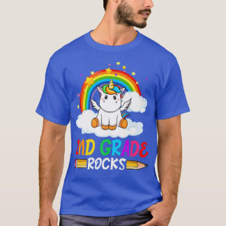 Second Grade Rocks Unicorn Team 2nd Grade Back To  T-Shirt