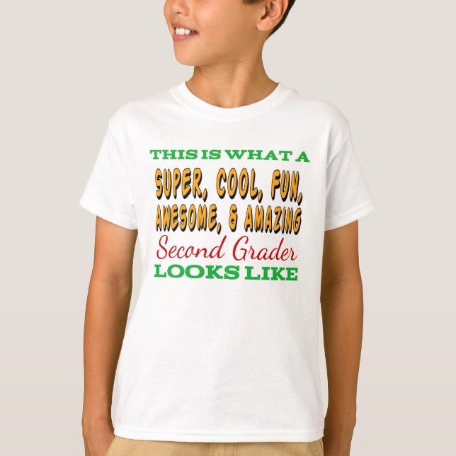 Second Grade Shirt | Awesome Second Grader (Front)