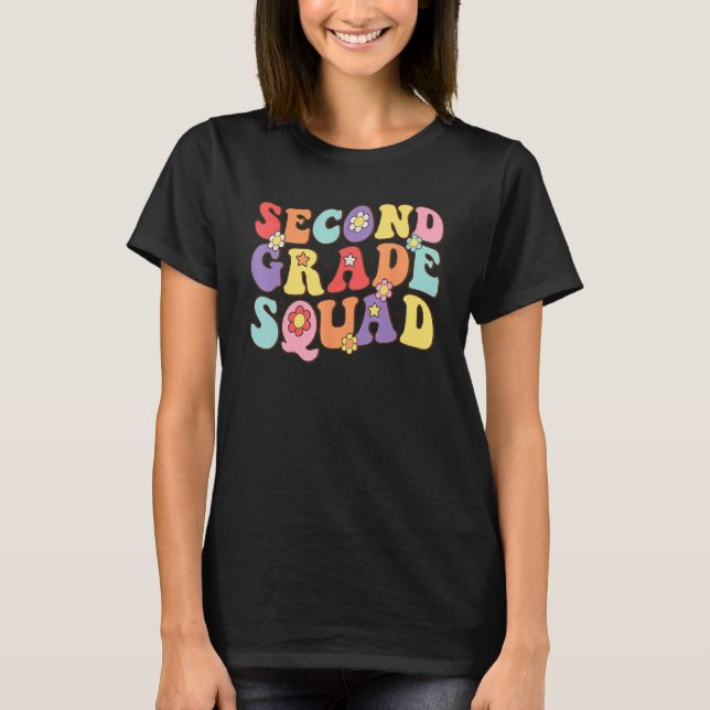 Second Grade Squad Back To School 2nd Grade Teache T-Shirt (Front)