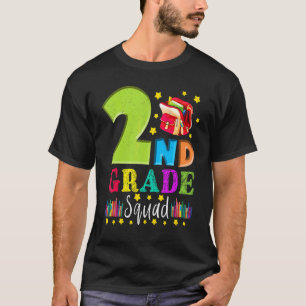 Second Grade Squad Back To School 2nd Graders Tea T-Shirt