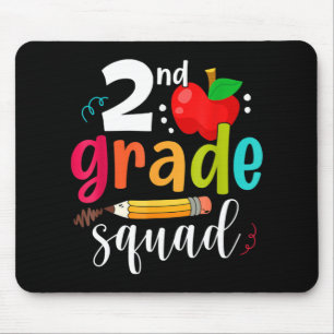 Second Grade Squad Fun Back To School 2nd Graders Mouse Pad