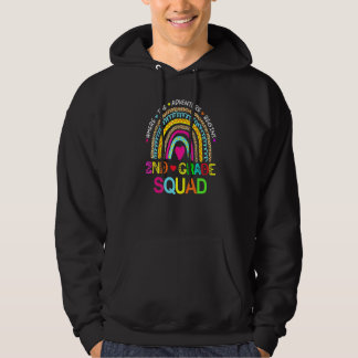 Second Grade Squad Teacher 2nd Grade Back To Scho Hoodie