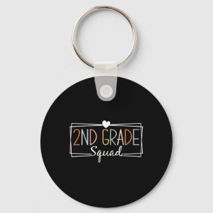 Second Grade Squad Teachers Kids 2nd Grade Ck To S Keychain