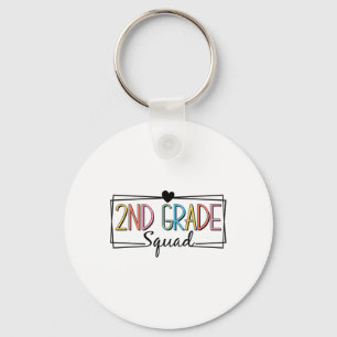 Second Grade Squad Teachers Kids 2nd Grade Ck To S Keychain