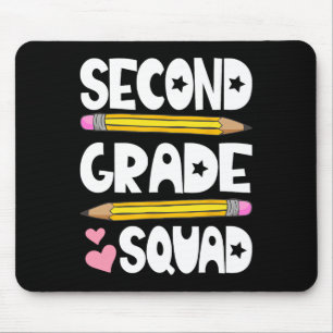 Second Grade Squad Team Ck To School Teacher Stude Mouse Pad