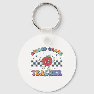 Second Grade Teacher Ck To School Team 2nd Grade T Keychain