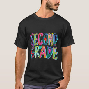 Second Grade Teacher First Day Of 2nd Grade Back T T-Shirt