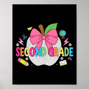 Second Grade Teacher Kids Team 2nd Grade Back To S Poster