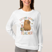 Second Grade Teacher with Cute Capybara