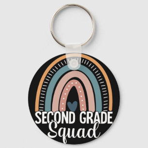 Second Grade Teachers Rainbow Byck To School 2nd G Keychain