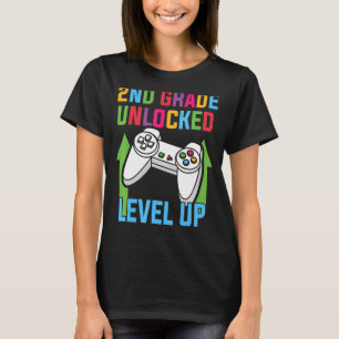 Second Grade Unlocked Level Up  Cute 2nd Grade T-Shirt