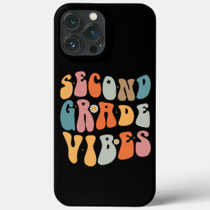 Second Grade Vibes Back To School Groovy School iPhone 13 Pro Max Case