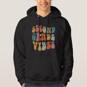 Second Grade Vibes Back To School Groovy School Hoodie