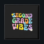 Second Grade Vibes Ck To School Retro 2nd Grade Te Magnet<br><div class="desc">Second Grade Vibes Ck To School Retro 2nd Grade Teachers 1</div>