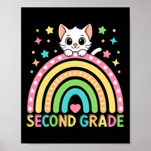 Second Grade Vibes First Day Of 2nd Grade Crew Gir Poster