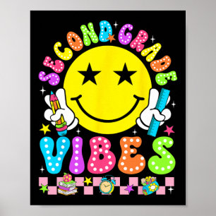 Second Grade Vibes Smile Face Back To School 2rd G Poster