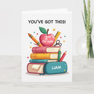 Second Grade You’ve Got This Personalize School Card