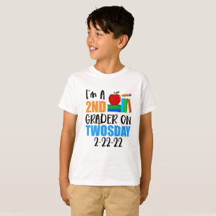 Second Grader Twosday I Twosday Tuesday T-Shirt