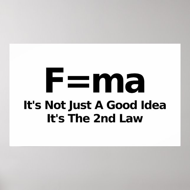 Second Law Humour Poster (Front)