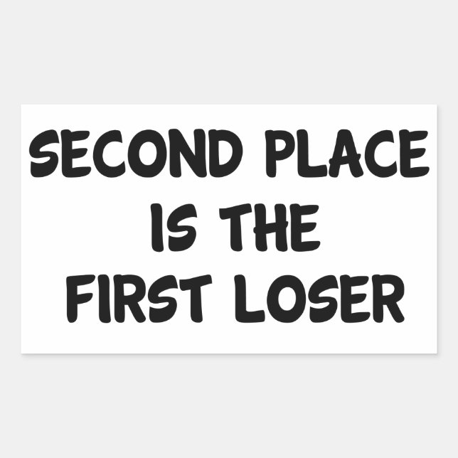 Second Place Sticker (Front)