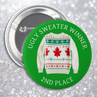 Second Place Ugly Sweater Winner Funny Christmas 