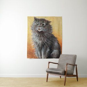 “Second Prize at the Cat Show” by Louis Wain Tapestry