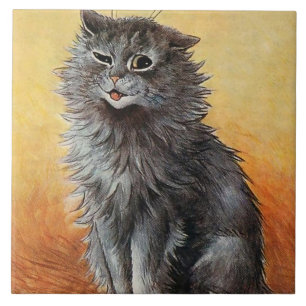 “Second Prize at the Cat Show” by Louis Wain Tile