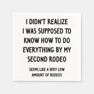 Second Rodeo Napkin