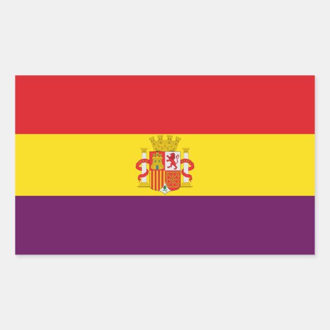 Second Spanish Republic Flag Sticker (Front)