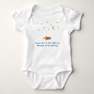 Second Star to the Right... Baby Bodysuit