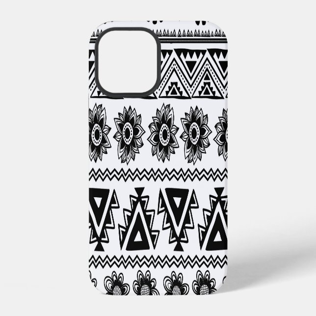 Second tribal ethnic, seamless pattern. iPhone case (Back)
