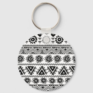 Second tribal ethnic, seamless pattern. keychain