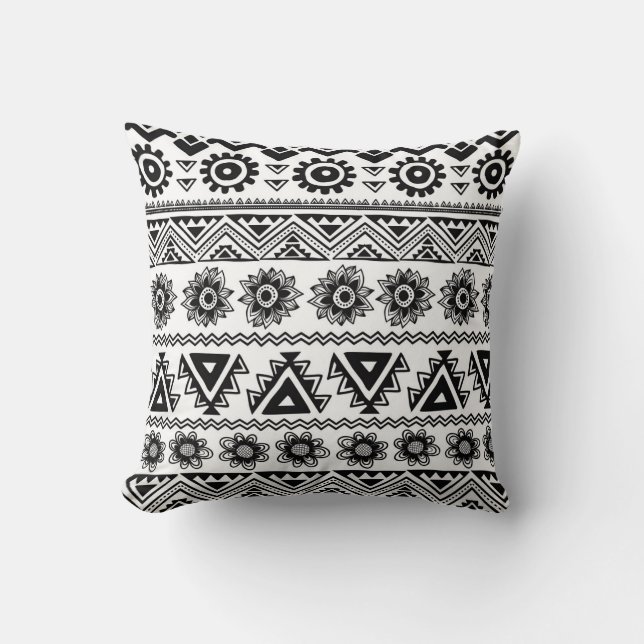 Second tribal ethnic, seamless pattern. throw pillow (Front)