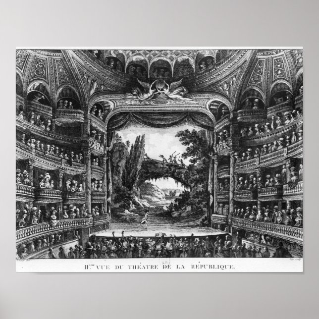 Second view of the Theatre de la Republique Poster (Front)