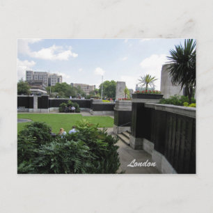 Second World War Memorial Sunken Garden postcard