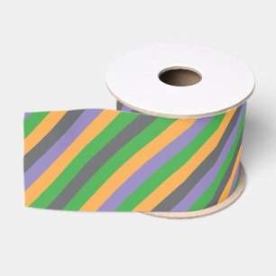 Secondary Whimsy Striped Ribbon Grosgrain Ribbon