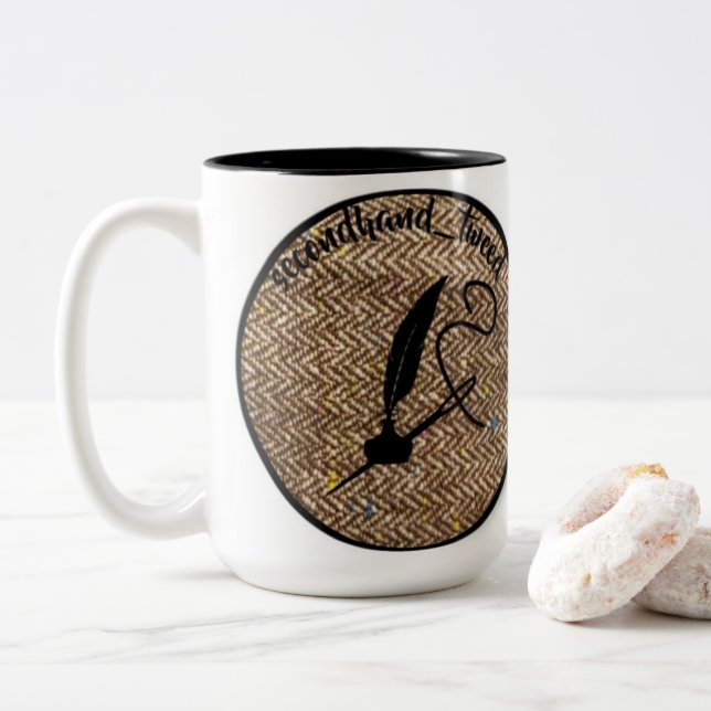 secondhand tweed logo mug (With Donut)