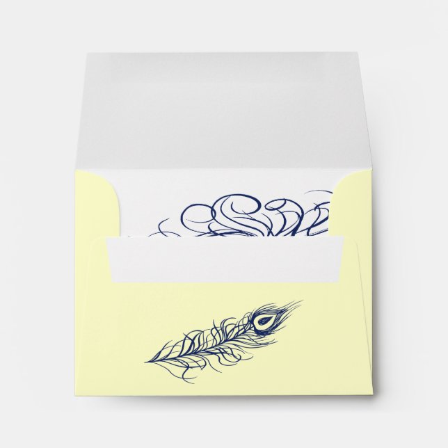 Secouer vos plumes de queue RSVP Enveloppe jaune (Dos (Bas))