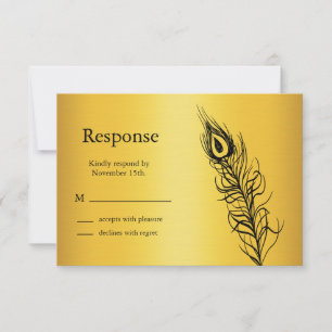 Secouer vos plumes de queue RSVP (or)