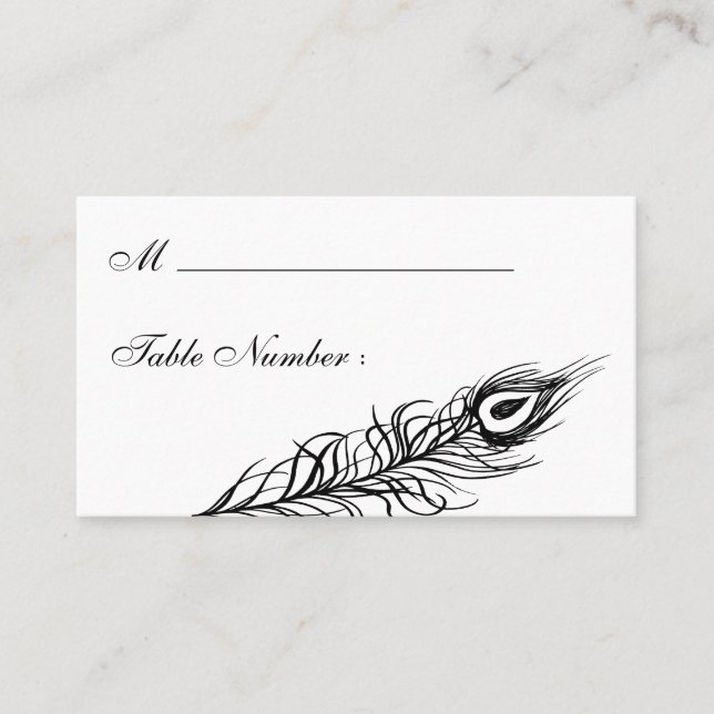 Secouer votre carte Place Feathers (blanc) (Devant)