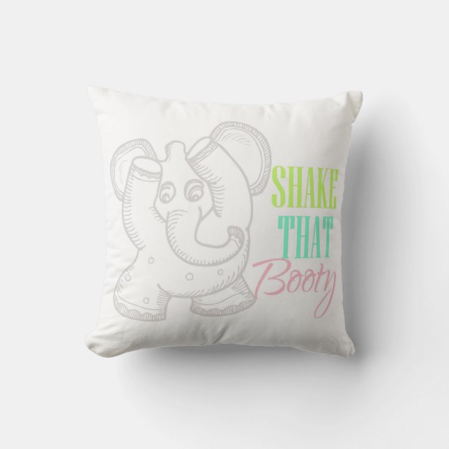 Secouez que coussin d'éléphant de danse de butin (Recto)