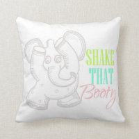 Secouez que coussin d'éléphant de danse de butin