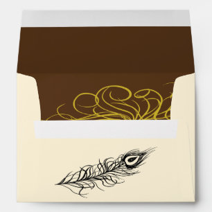 Secouez votre enveloppe d'invitation de plumes de