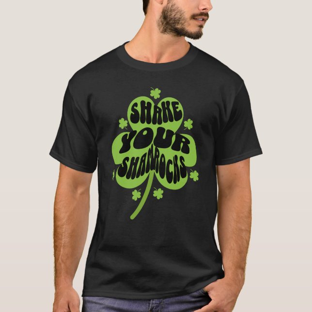 Secouez votre T-shirt Unisex Shamrock (Devant)