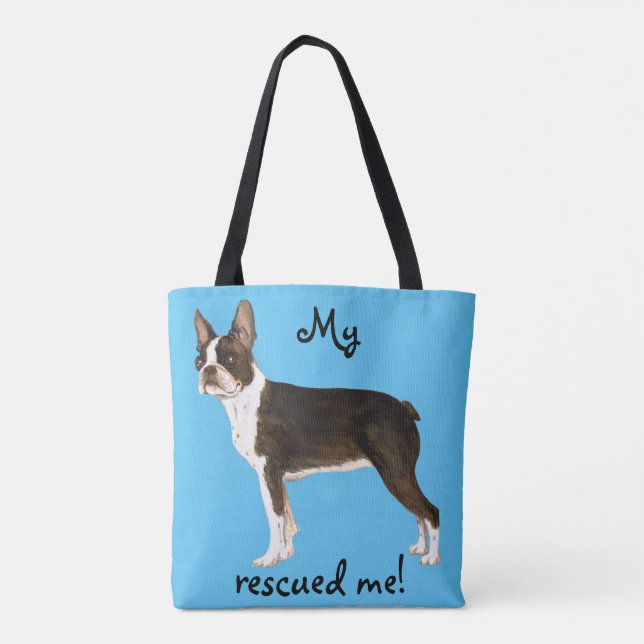 Secourir Boston Terrier Sac fourre-tout (Dos)
