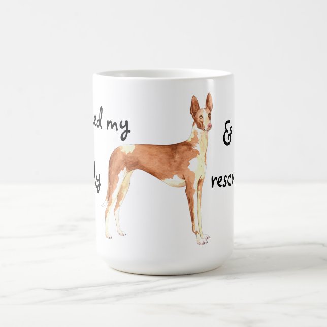 Secourir Ibizan Hound Coffee Mug (Centre)